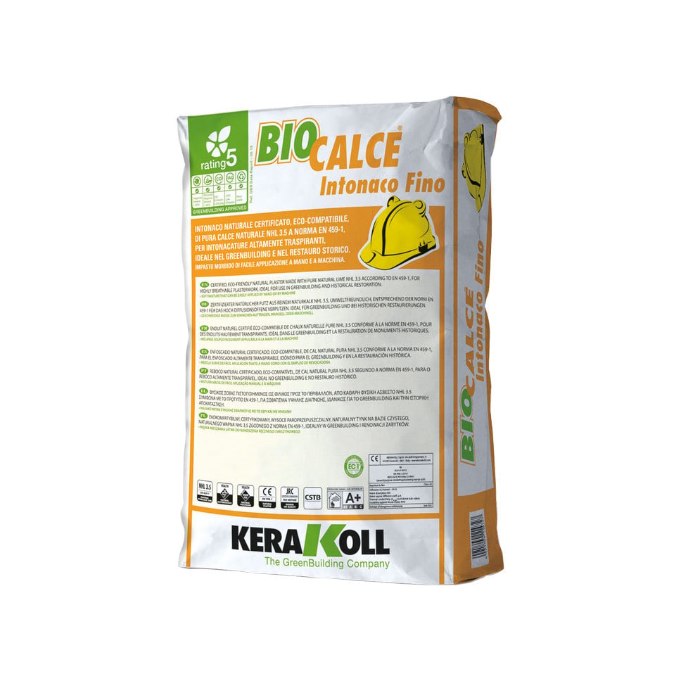 Kerakoll Biocalce Intonaco Fino, fijnpleister 